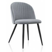 Стул на металлокаркасе Gabi 1 gray / black