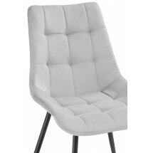 Стул на металлокаркасе Sidra gray / black