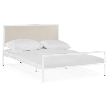 Кровать Мебель России Азет 1 160х200 белый / light beige 