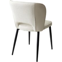 Стул HERMES WZ2042-01 молочный фактурный велюр / HK017-01 серо-белый PU, М-City