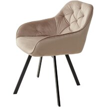 Стул GALE BLUVEL-40 BEIGE поворот.360 град., велюр М-City