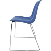 Стул пластиковый на металлокаркасе Vicenza -3 Blue RAL 5009