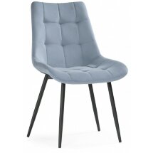 Стул на металлокаркасе Sidra light blue / black