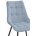 Стул на металлокаркасе Sidra light blue / black 
