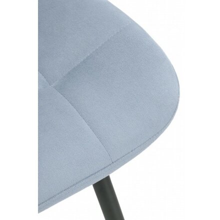 Стул на металлокаркасе Sidra light blue / black 