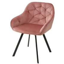 Стул GALE BLUVEL-52 PINK поворот.360 град., велюр М-City