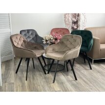 Стул GALE BLUVEL-52 PINK поворот.360 град., велюр М-City