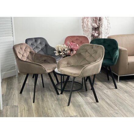 Стул GALE BLUVEL-52 PINK поворот.360 град., велюр М-City 
