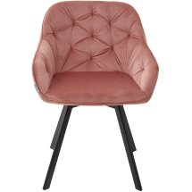 Стул GALE BLUVEL-52 PINK поворот.360 град., велюр М-City