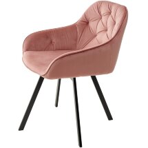 Стул GALE BLUVEL-52 PINK поворот.360 град., велюр М-City