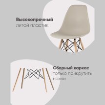 Стул Eames Style DSW синий x4