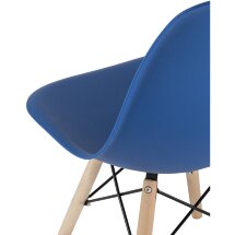 Стул Eames Style DSW синий x4