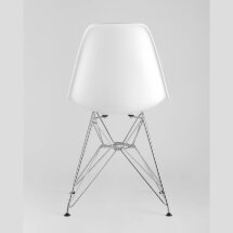 Стул Stool Group DSR белый, полипропилен, основание хромированный металл, ножки с резиновыми прокладками