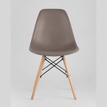 Стул Stool Group DSW темно-серый, литой полипропилен, стальной каркас, массив бука