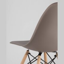 Стул Stool Group DSW темно-серый, литой полипропилен, стальной каркас, массив бука