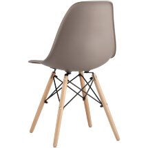 Стул Stool Group DSW темно-серый, литой полипропилен, стальной каркас, массив бука