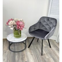 Стул GALE BLUVEL-14 GREY поворот.360 град., велюр М-City