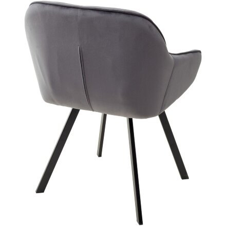 Стул GALE BLUVEL-14 GREY поворот.360 град., велюр М-City 