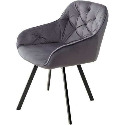 Стул GALE BLUVEL-14 GREY поворот.360 град., велюр М-City 