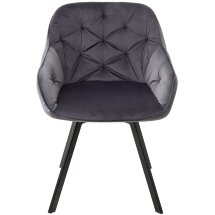 Стул GALE BLUVEL-14 GREY поворот.360 град., велюр М-City