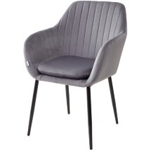 Стул ALABAMA BLUVEL-14 GREY, велюр М-City