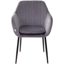 Стул ALABAMA BLUVEL-14 GREY, велюр М-City