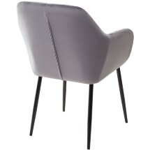 Стул ALABAMA BLUVEL-14 GREY, велюр М-City