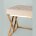 Банкетка Stool Group ИНСИГНИЯ бежевая велюр нержавеющая сталь