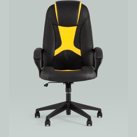 Кресло игровое TopChairs ST-CYBER 8 черный/желтый 