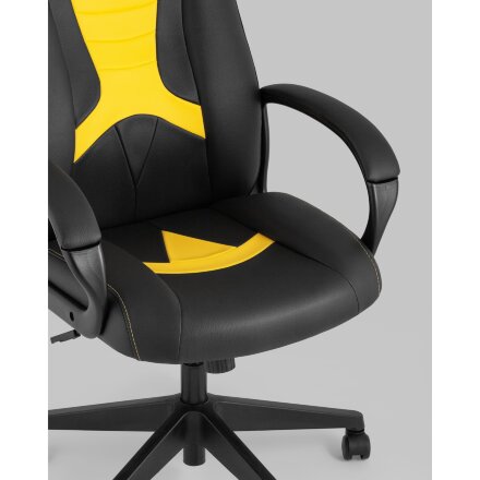 Кресло игровое TopChairs ST-CYBER 8 черный/желтый 
