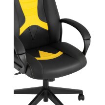 Кресло игровое TopChairs ST-CYBER 8 черный/желтый
