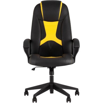Кресло игровое TopChairs ST-CYBER 8 черный/желтый 