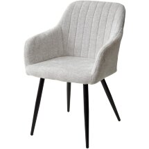Стул BRANDY WZ2042-19 галечный серый фактурный велюр/ черный каркас М-City