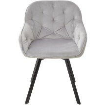 Стул GALE BLUVEL-03 LIGHT GREY поворот.360 град., велюр М-City