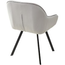 Стул GALE BLUVEL-03 LIGHT GREY поворот.360 град., велюр М-City