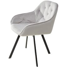 Стул GALE BLUVEL-03 LIGHT GREY поворот.360 град., велюр М-City