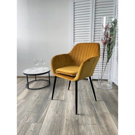 Стул ALABAMA BLUVEL-68 YELLOW, велюр М-City 