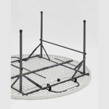 Стол складной Stool Group круглый 150 см диаметр, белая столешница