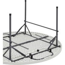 Стол складной Stool Group круглый 150 см диаметр, белая столешница