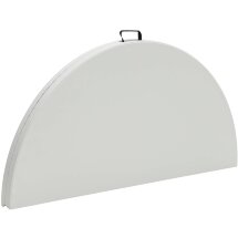 Стол складной Stool Group круглый 150 см диаметр, белая столешница
