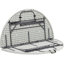 Стол складной Stool Group круглый 150 см диаметр, белая столешница
