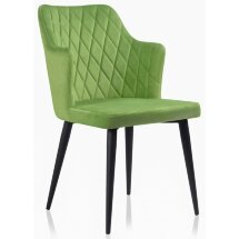 Стул на металлокаркасе Velen dark green