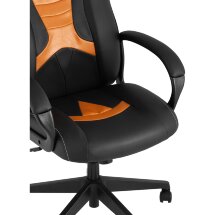Кресло игровое TopChairs ST-CYBER 8 черный/оранжевый