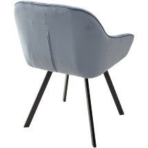 Стул GALE BLUVEL-06 BLUE поворот.360 град., велюр М-City