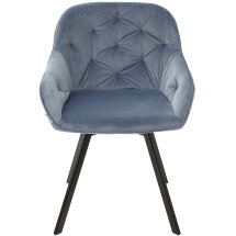 Стул GALE BLUVEL-06 BLUE поворот.360 град., велюр М-City
