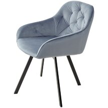 Стул GALE BLUVEL-06 BLUE поворот.360 град., велюр М-City