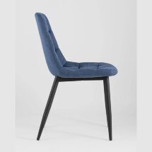 Стул Stool Group Канзас синий в мягкой тканевой обивке