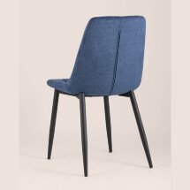 Стул Stool Group Канзас синий в мягкой тканевой обивке