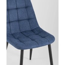 Стул Stool Group Канзас синий в мягкой тканевой обивке