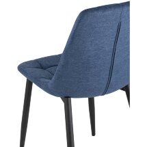 Стул Stool Group Канзас синий в мягкой тканевой обивке